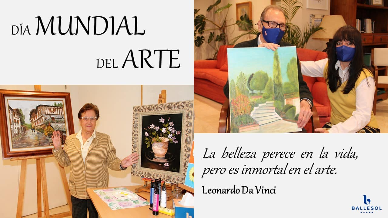 Día mundial del arte en residencia de ancianos